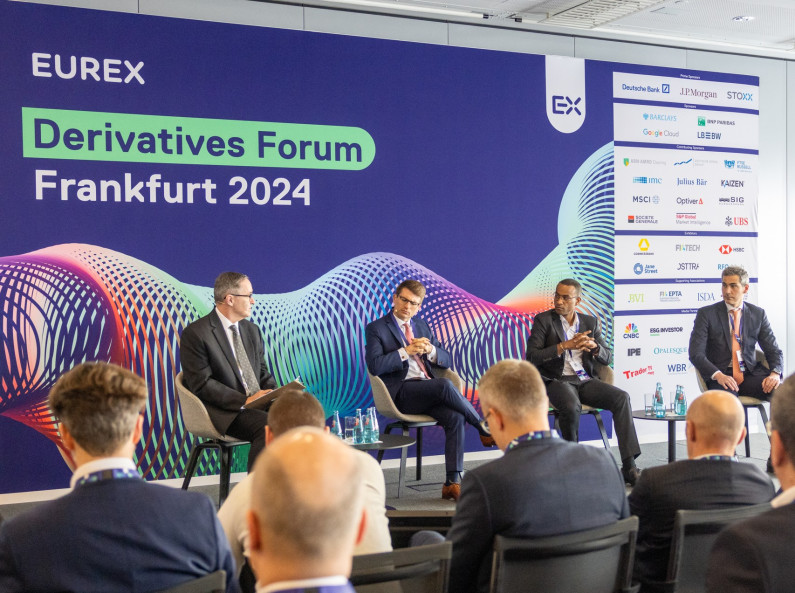 finccam beim Expertengespräch auf dem Eurex Derivatives Forum in Frankfurt